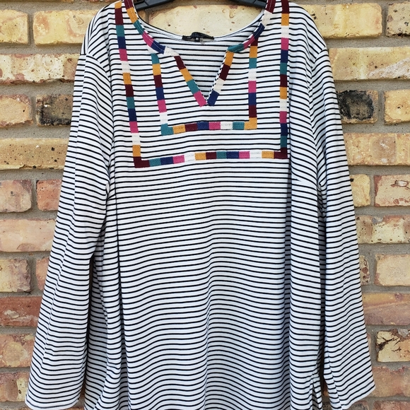 Glitzy Girls Soft striped sweater - Picture 1 of 5